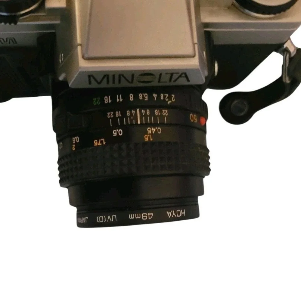 Vintage Minolta XG-M Camera MD 50mm 1:2 Lens